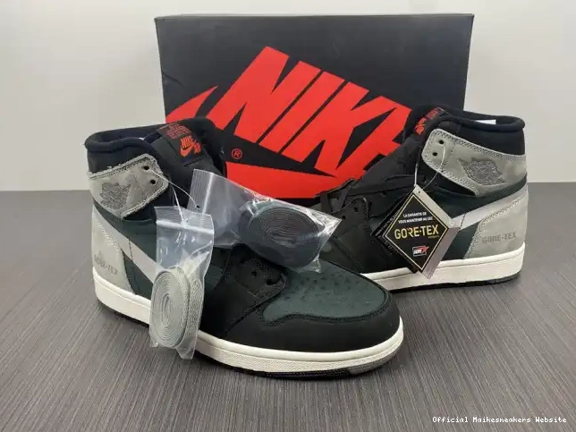Official Maikesneakers Grey Element DB2889-001 1 Gore-Tex Black Particle Jordan Retro High 0602